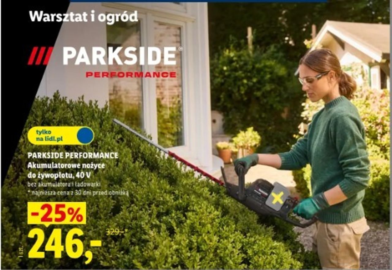 Precyzyjne cięcie żywopłotu – akumulatorowe nożyce 25% taniej