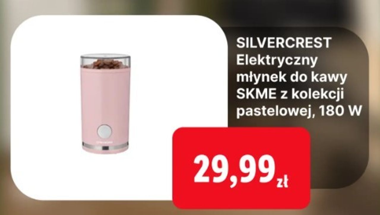 Pastelowa kolekcja dla baristów – młynek do kawy Silvercrest