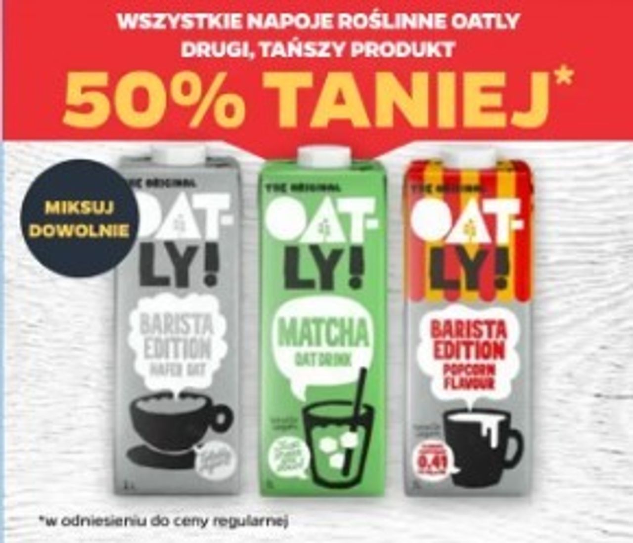 Roślinna alternatywa i perfekcyjna kawa: Oatly 50% taniej