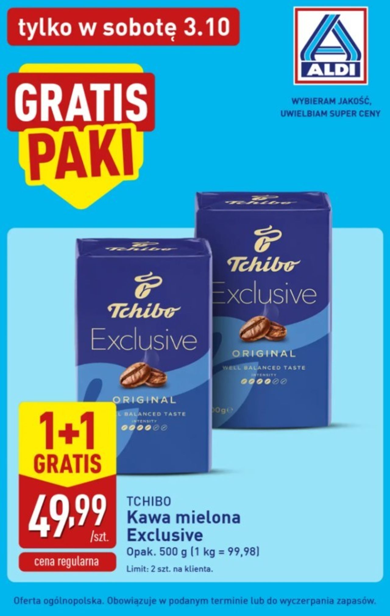 Tchibo Exclusive 1+1 gratis: kultowa kawa za pół ceny