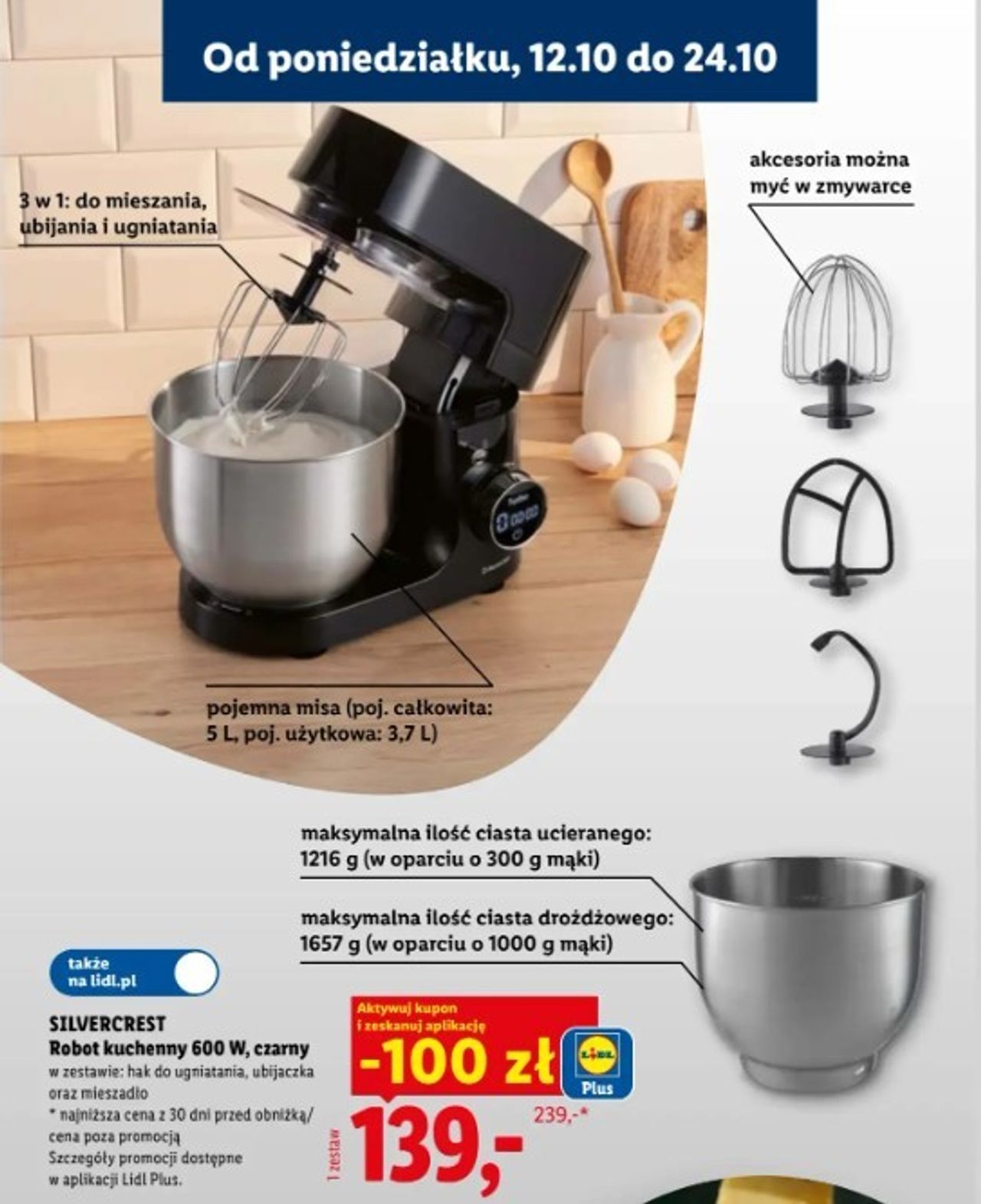 Robot kuchenny Silvercrest 600 W – hit za 139 zł z aplikacją