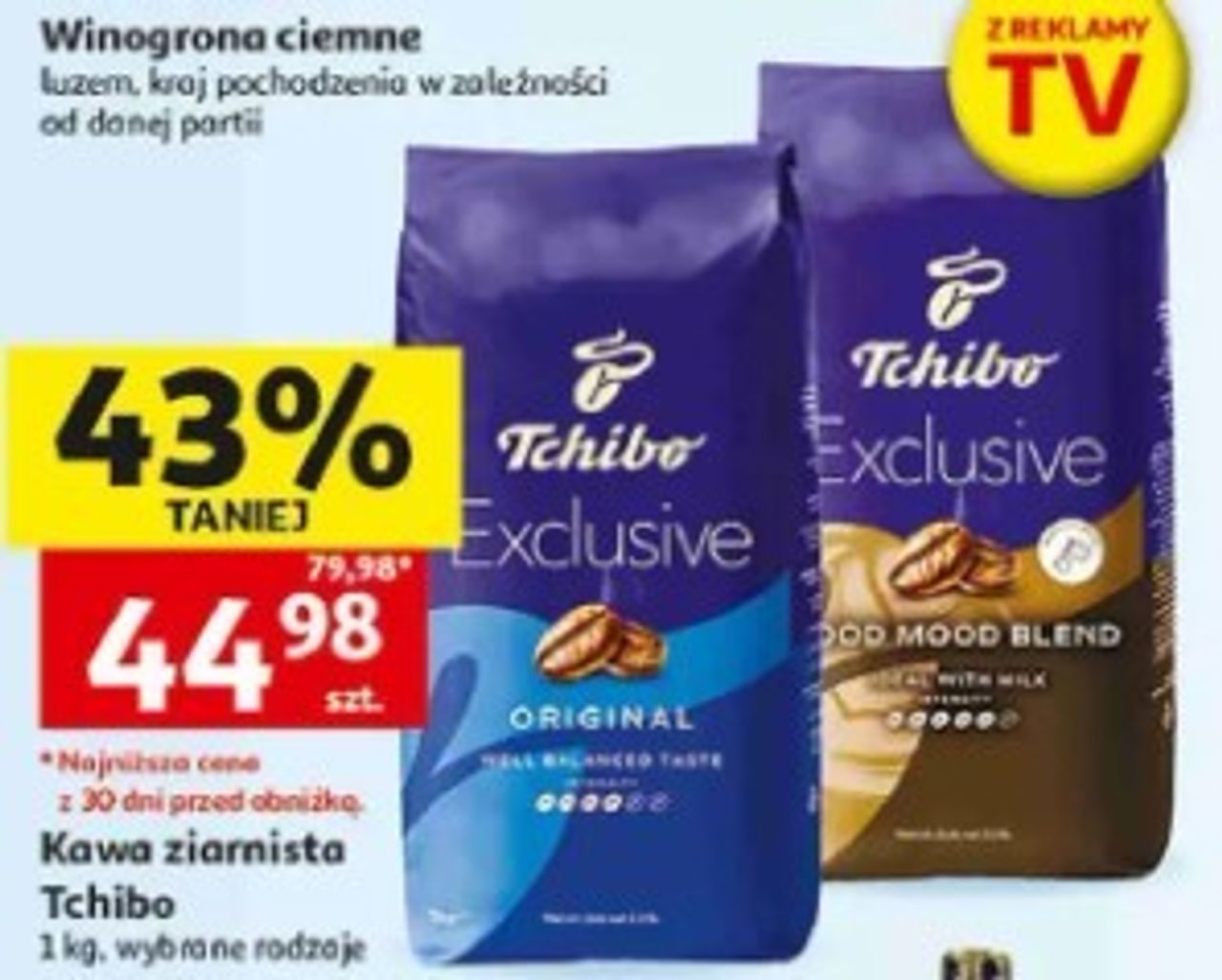 Kawa Tchibo Exclusive 1 kg – ponad 40% rabatu na hit z reklamy TV