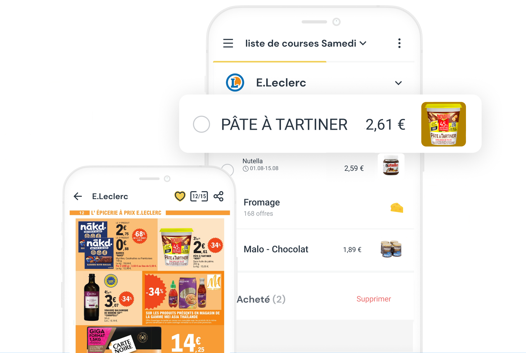 Liste d'achats et de promos