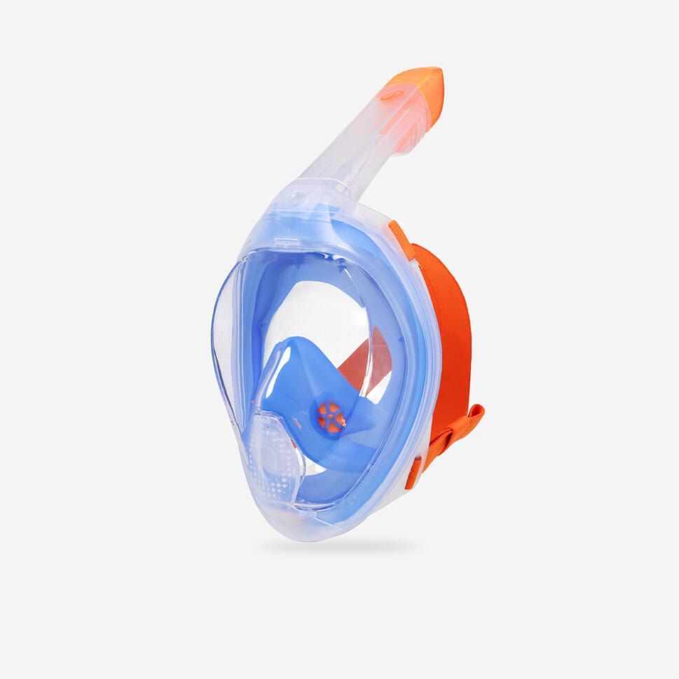 product - Masque snorkeling de surface easybreath + (>10ans) bleu Decathlon - Decathlon