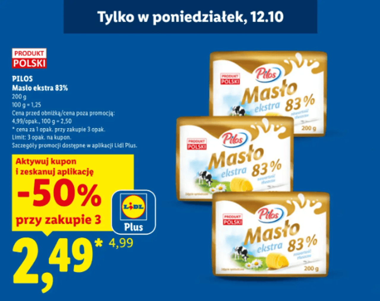 Prawdziwy hit poniedziałku, czyli tanie masło Pilos