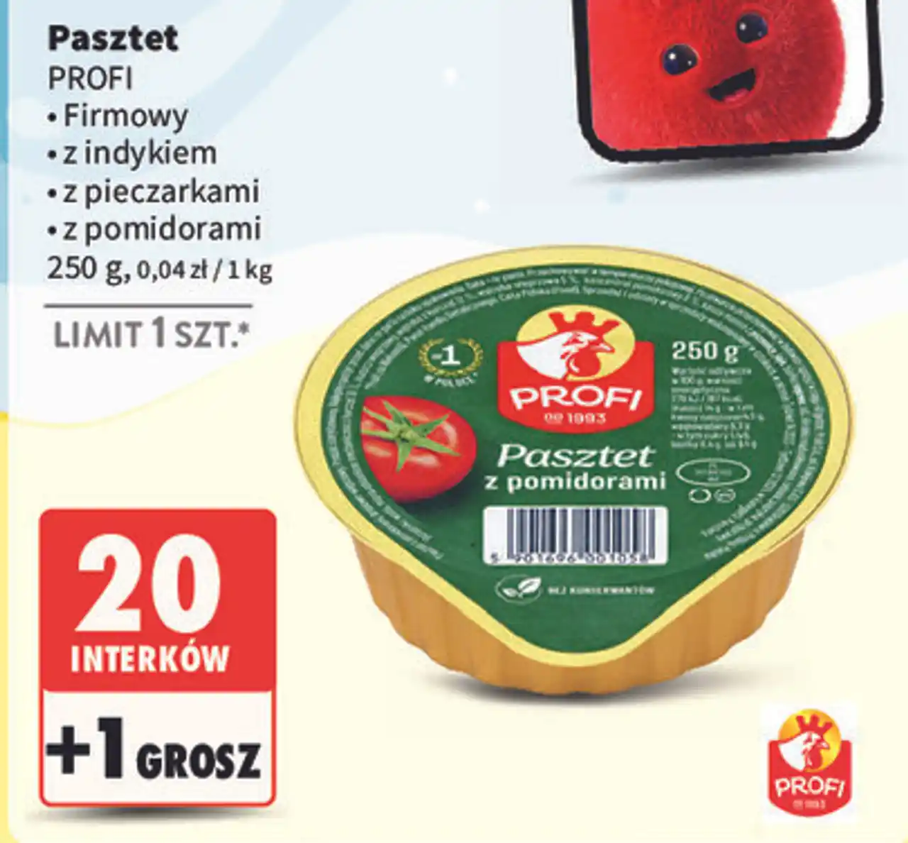 Pasztet z drobiem i pieczarkami Profi Wielkopolski