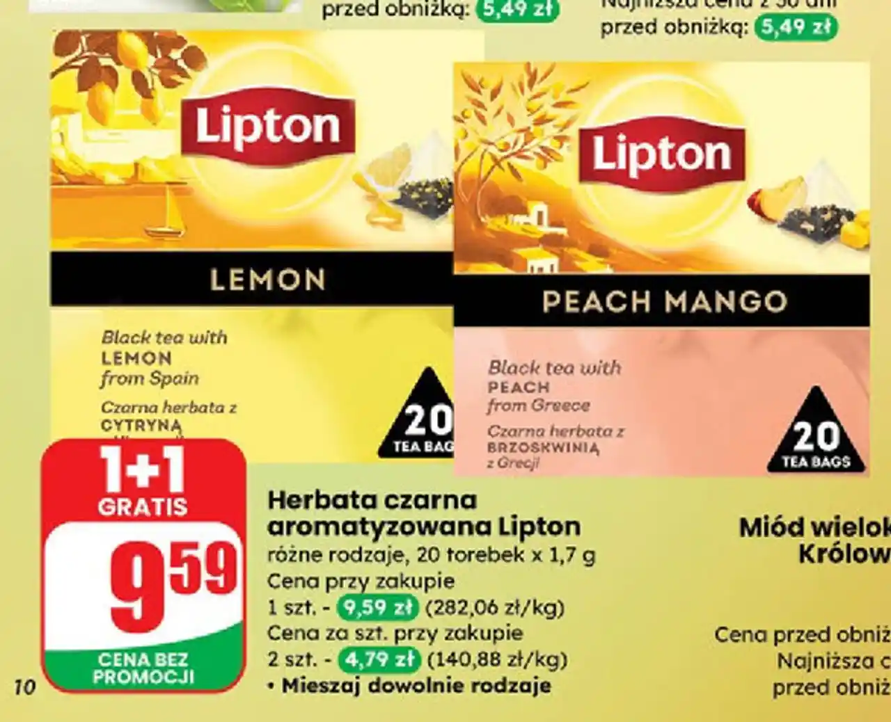 Herbata Lipton Peach Mango