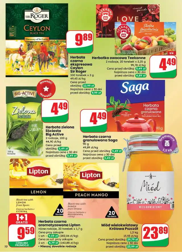 newspaper image - Herbata Lipton Peach Mango - Dino