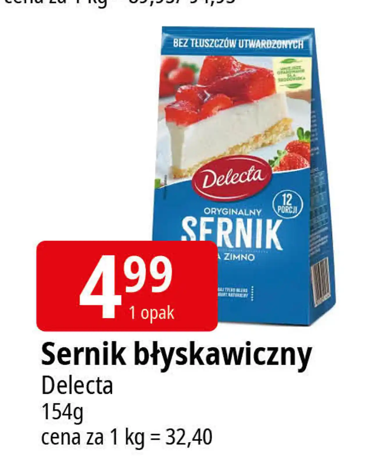 Sernik na zimno Delecta