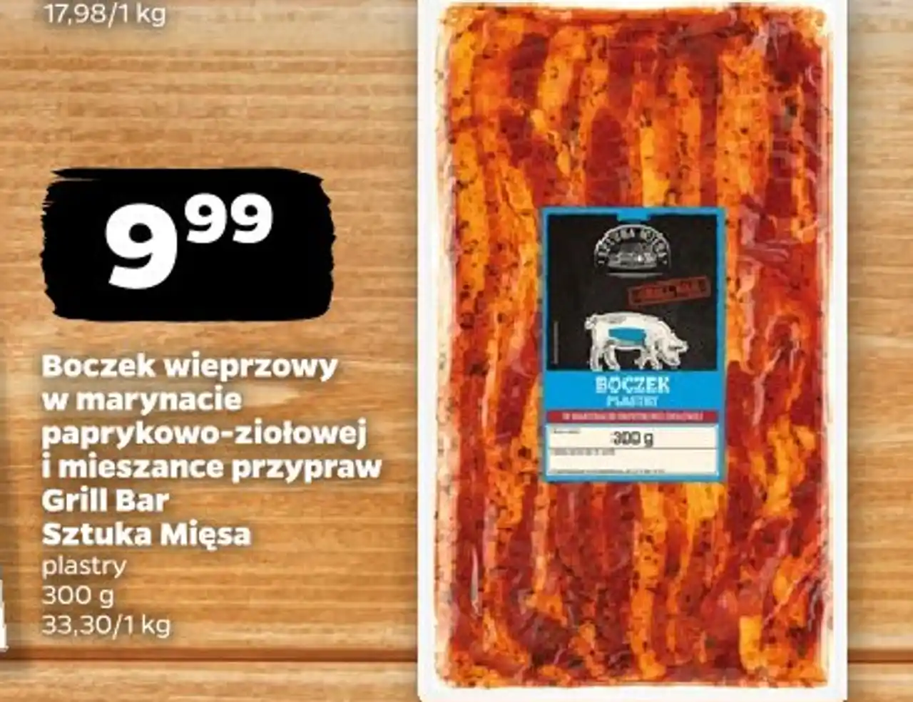 Boczek wieprzowy w papryce z ziołami Sztuka Mięsa Netto