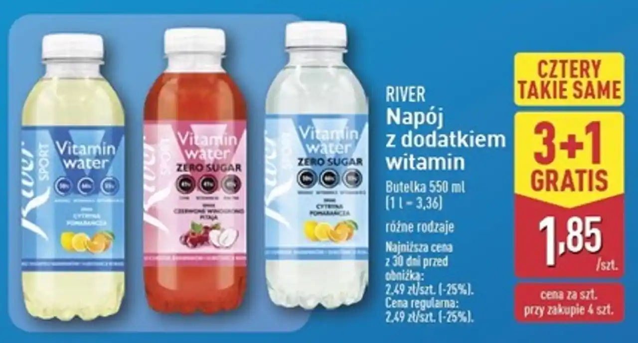 Woda cytryna-pomarańcza River Sport