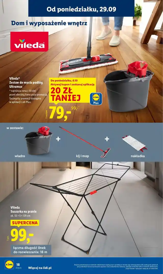 newspaper image - Suszarka do ubrań 18 m Vileda - Lidl