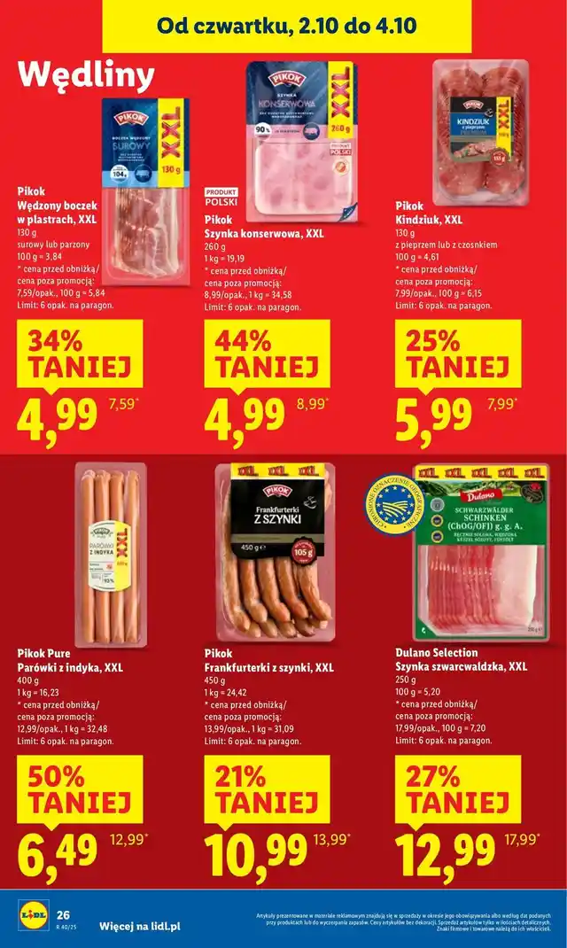 newspaper image - Szynka szwarcwaldzka Dulano Selection - Lidl