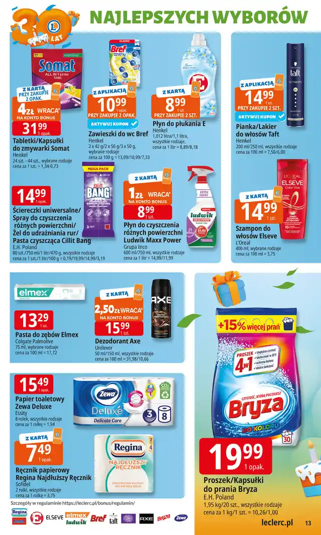 newspaper image - Proszek do koloru 4w1 Bryza - E.Leclerc