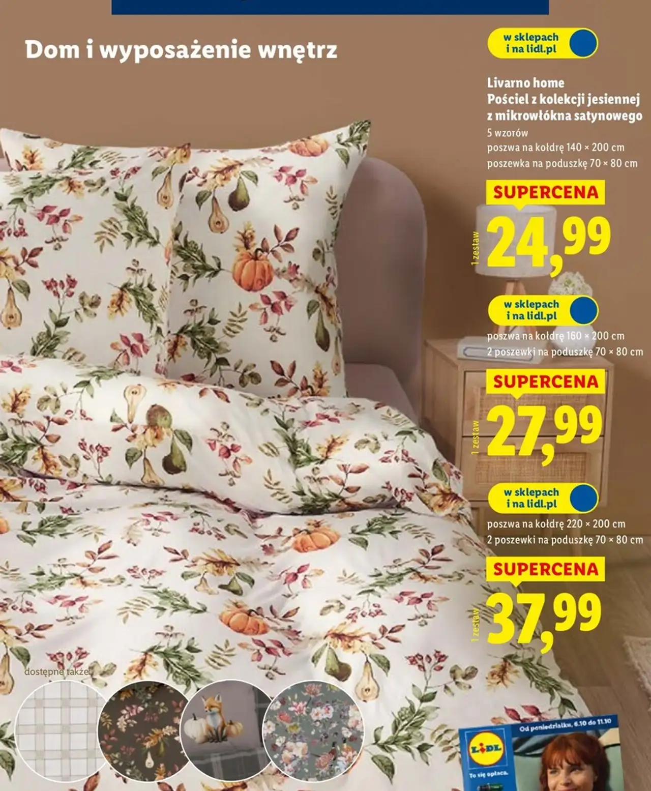 Komplet pościeli dwustronnej z mikrowłókna satynowego 160 x 200 + 2x 70 80 cm Livarno Home