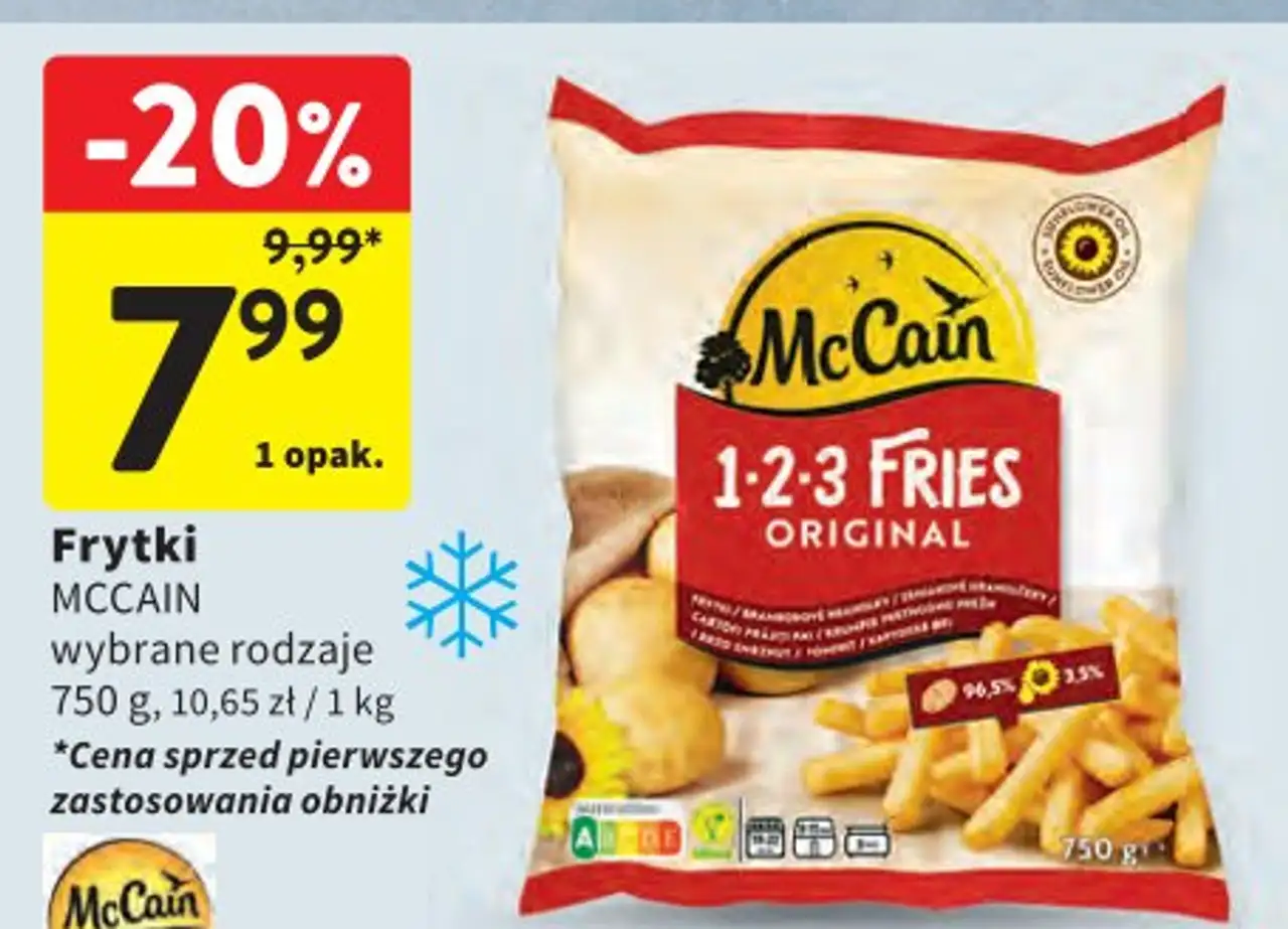 Frytki original Mccain 1-2-3