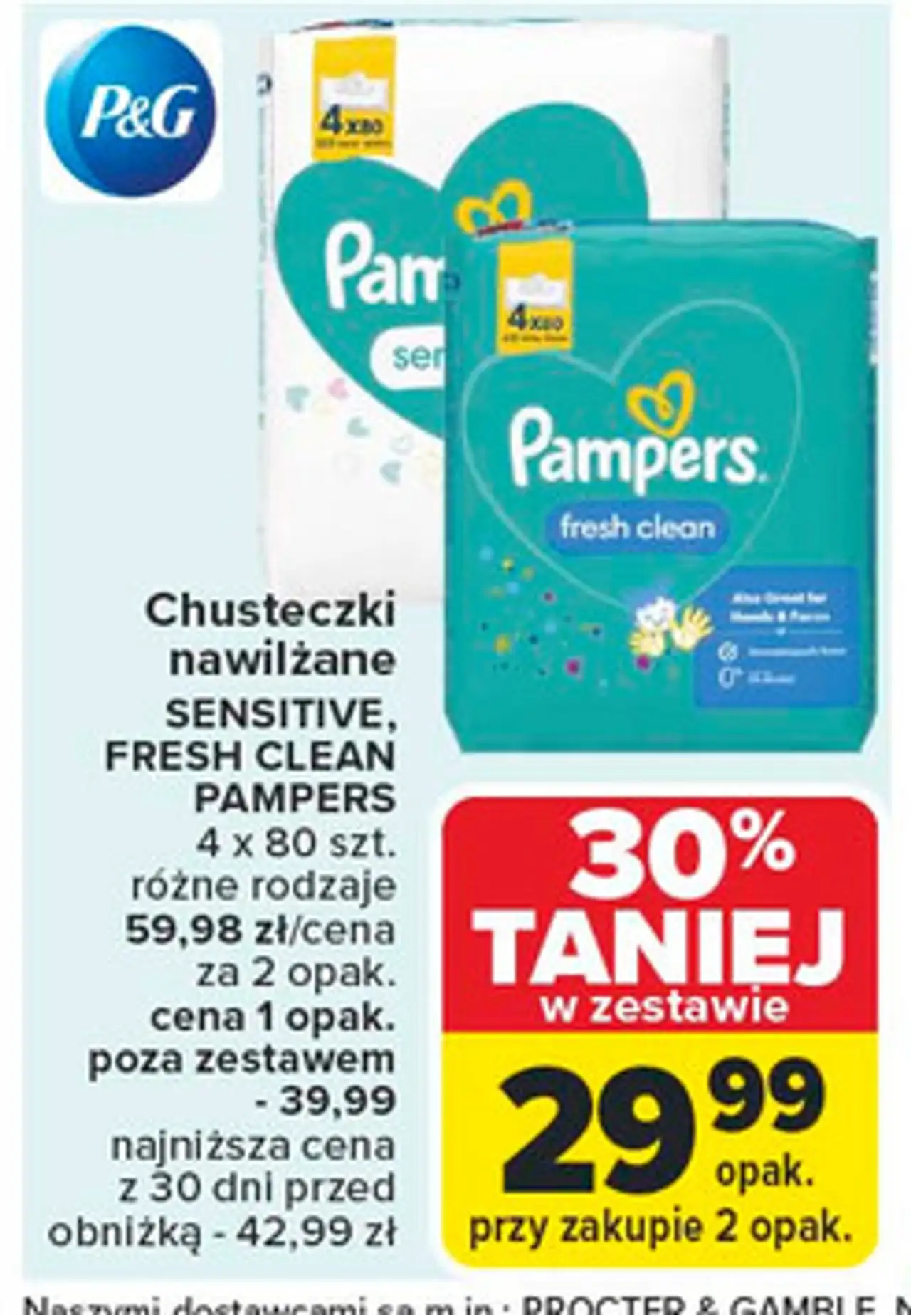 Chusteczki nawilżane Pampers Sensitive