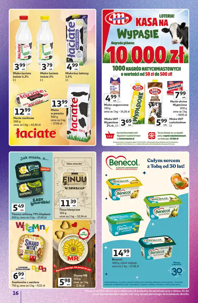 newspaper image - Mleko 2% Mlekovita Wypasione - Auchan