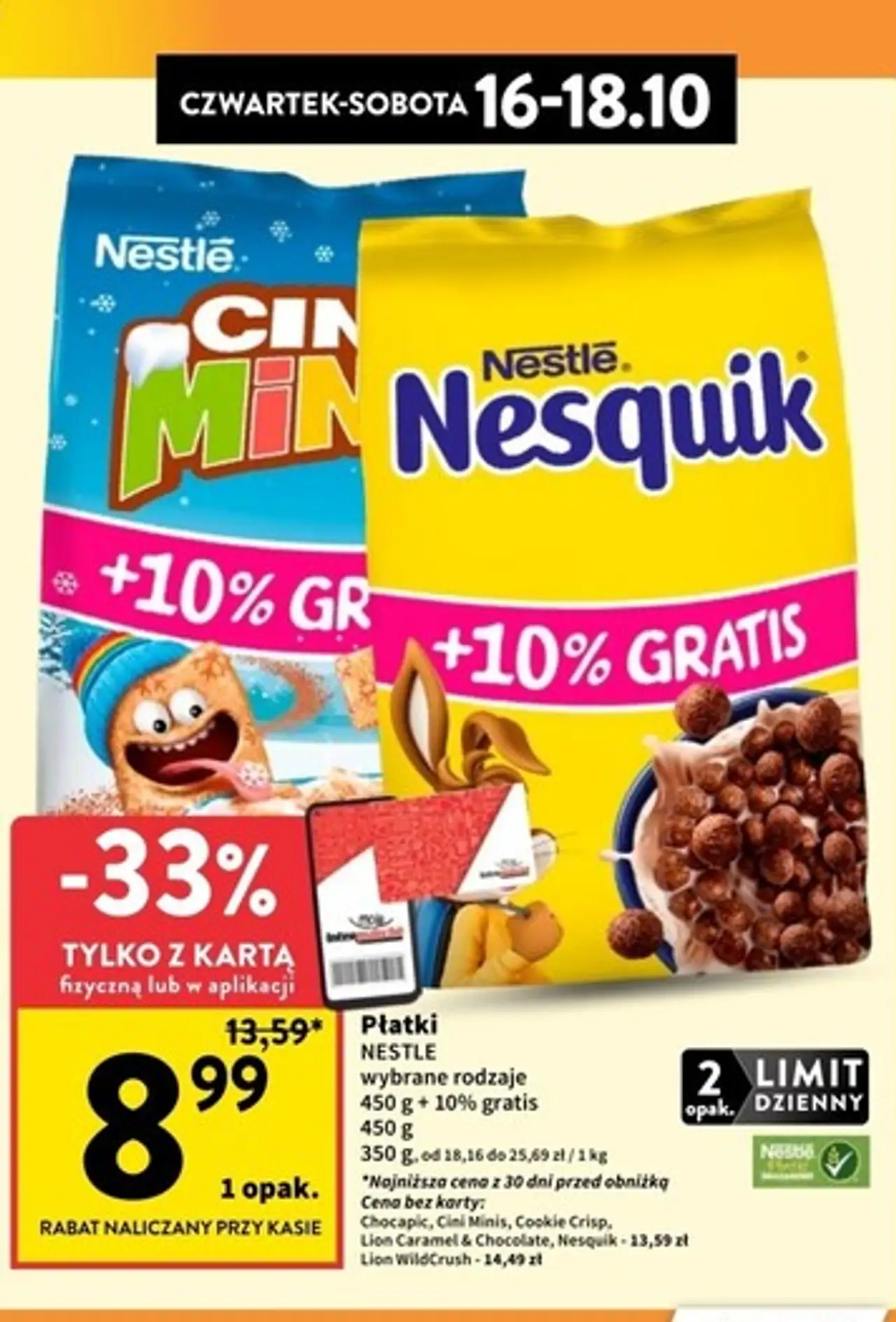 Płatki śniadaniowe Cini Minis