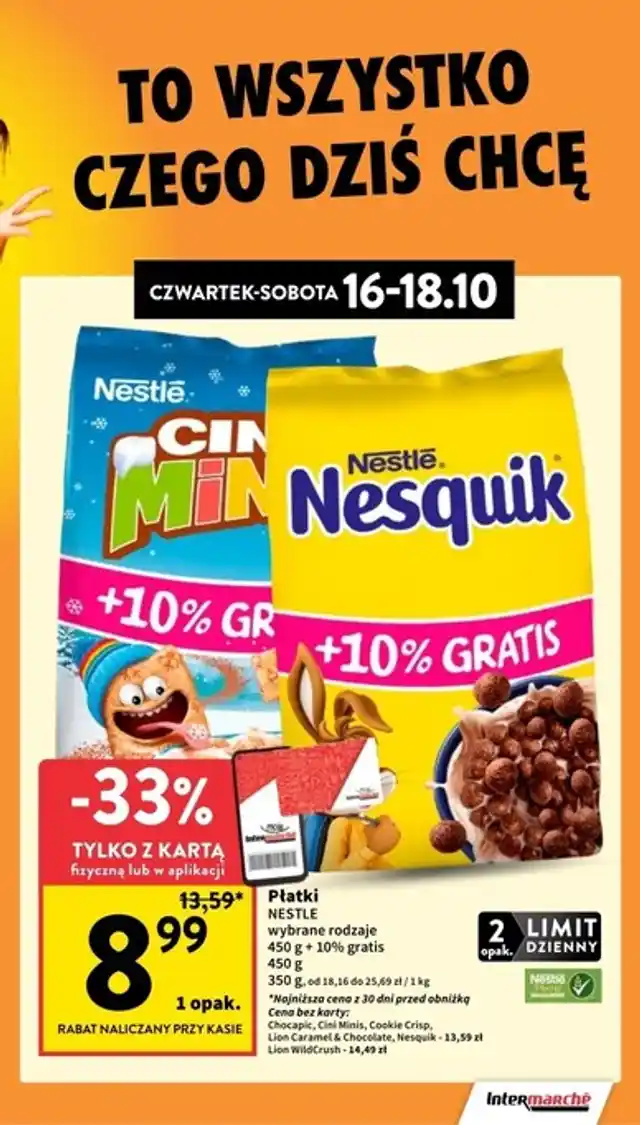 newspaper image - Płatki śniadaniowe Cini Minis - Intermarche
