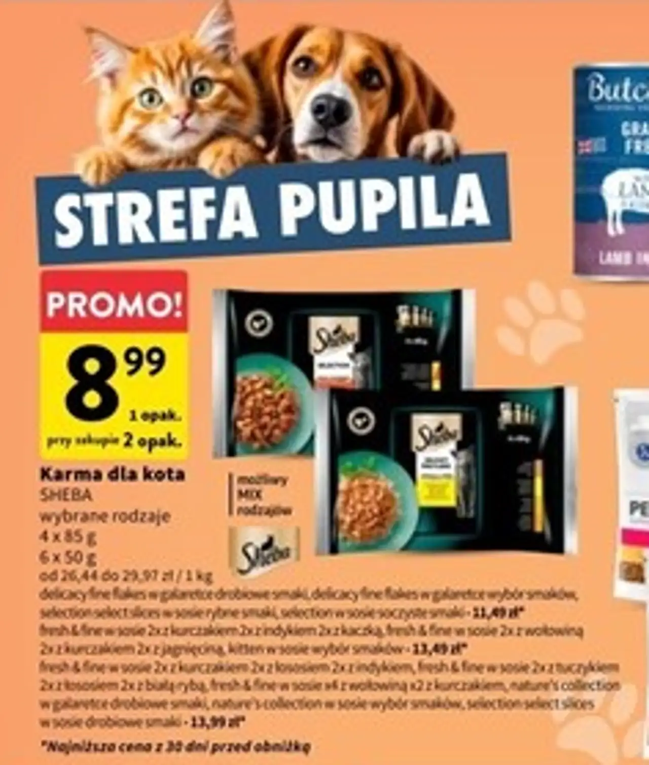 Karma dla kota z łososiem tuńczykiem dorszem Sheba Fresh & Fine