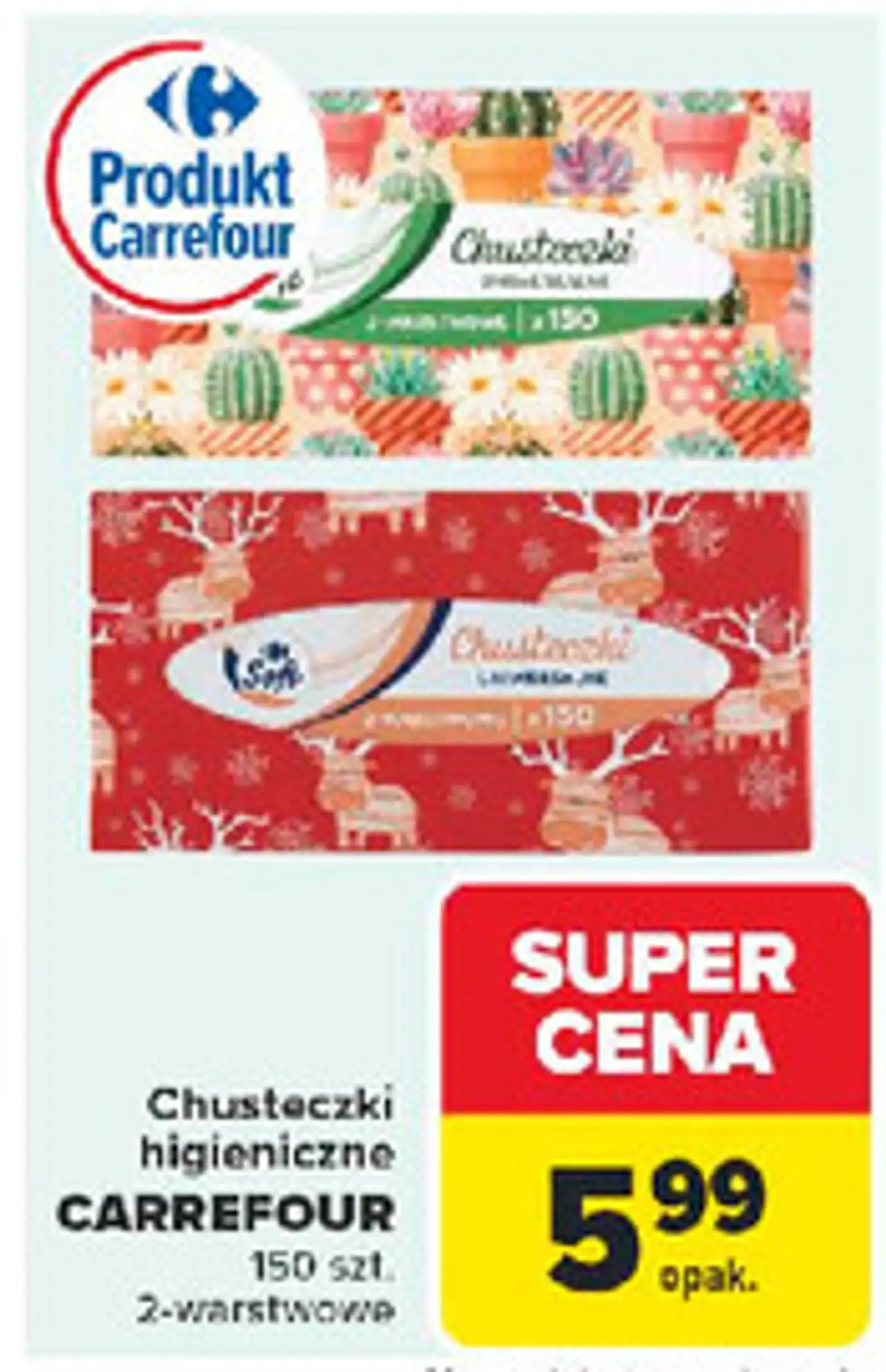 Chusteczki uniwersalne Carrefour