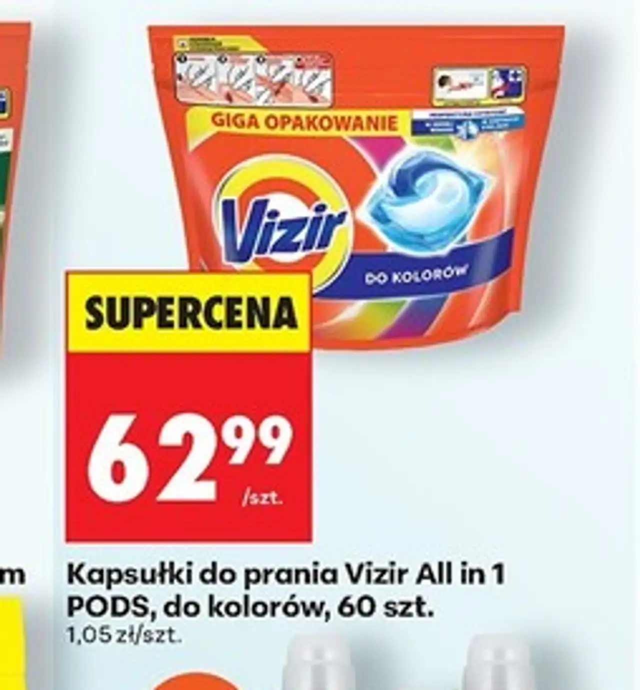 Kapsułki do prania kolorów Vizir All In One Pods