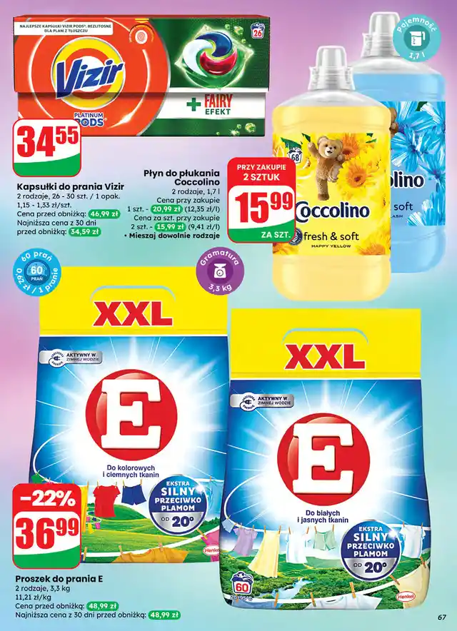 newspaper image - Kapsułki do prania fairy effekt Vizir Platinum Pods - Dino