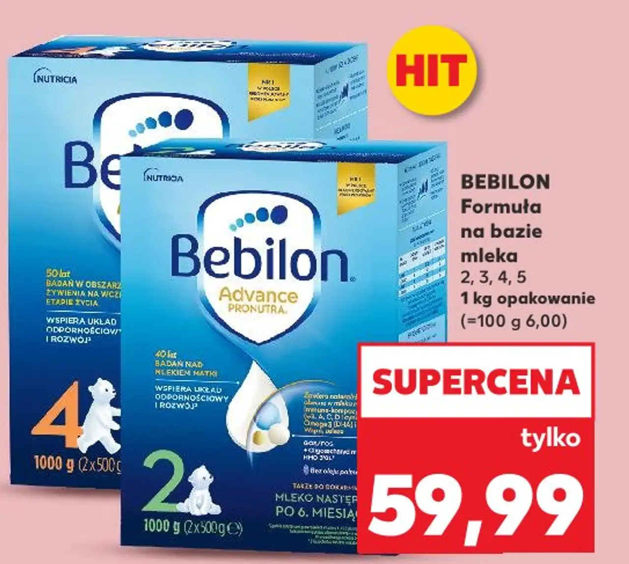 Mleko 2 Bebilon Advance Pronutra