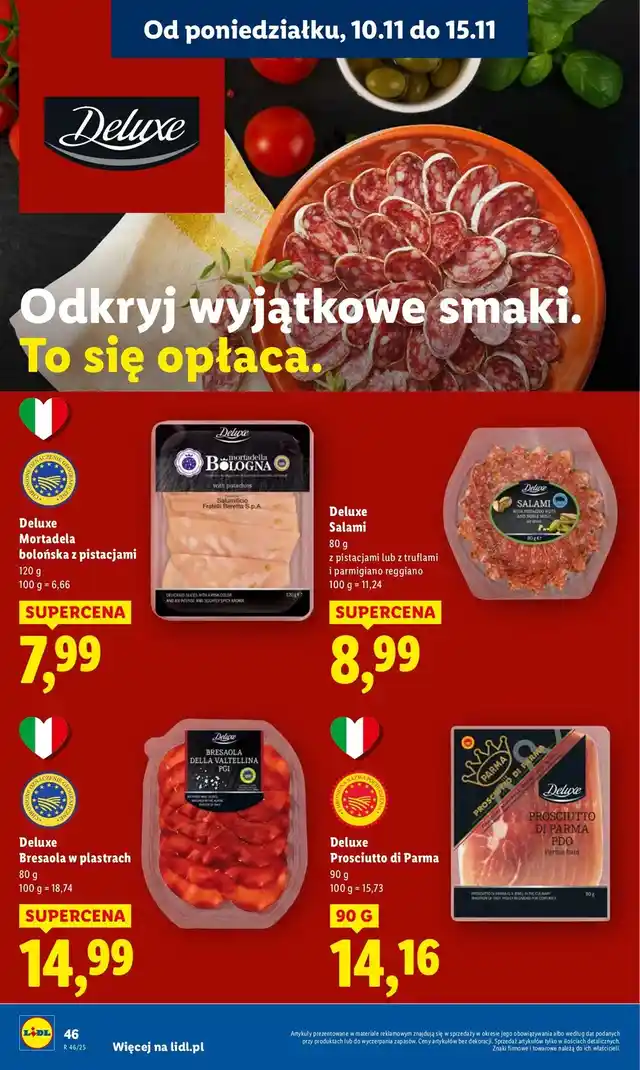 newspaper image - Szynka bresaola Deluxe (Schwarz) - Lidl