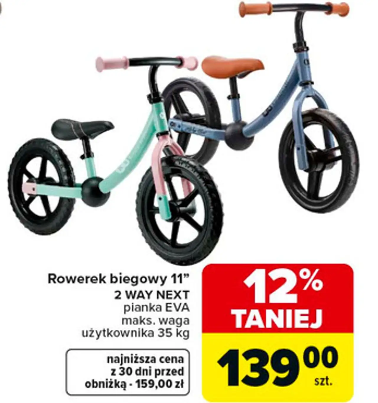 Rowerek biegowy 2way next Kinderkraft