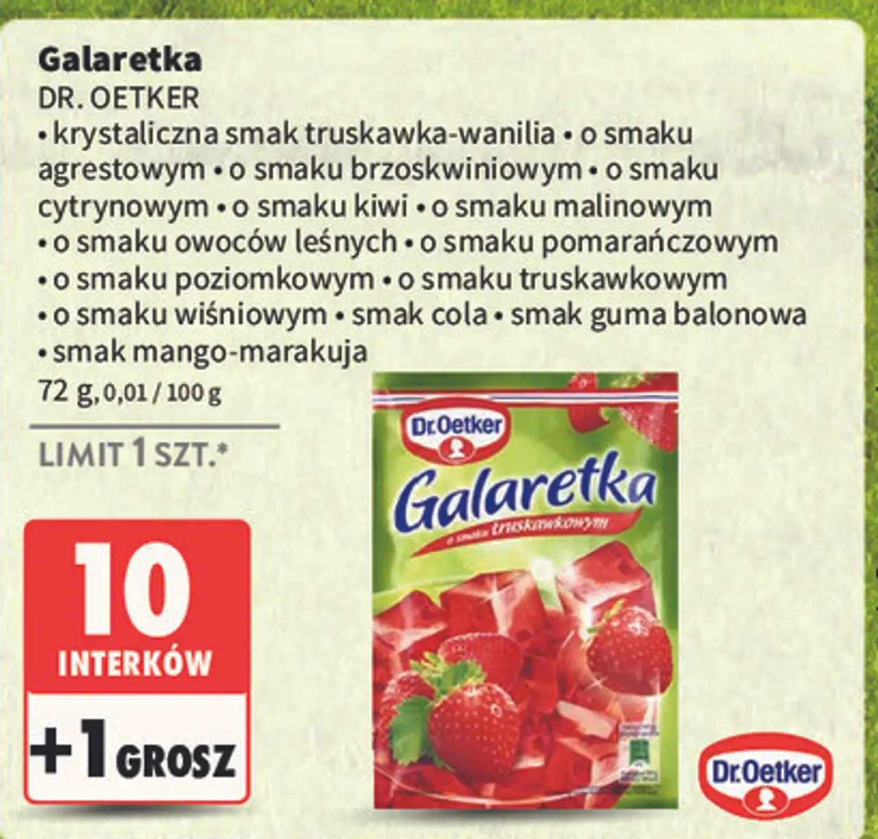 Galaretka brzoskwiniowa Dr. Oetker
