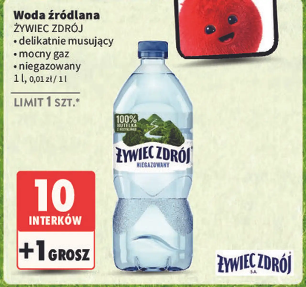 Woda delikatnie musująca Żywiec Zdrój