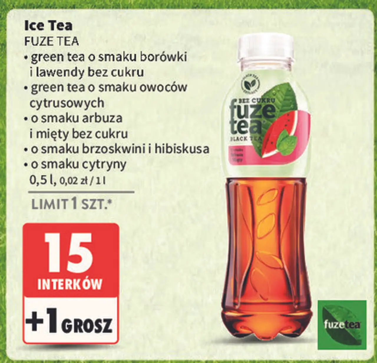 Napój green ice tea citrus Fuzetea