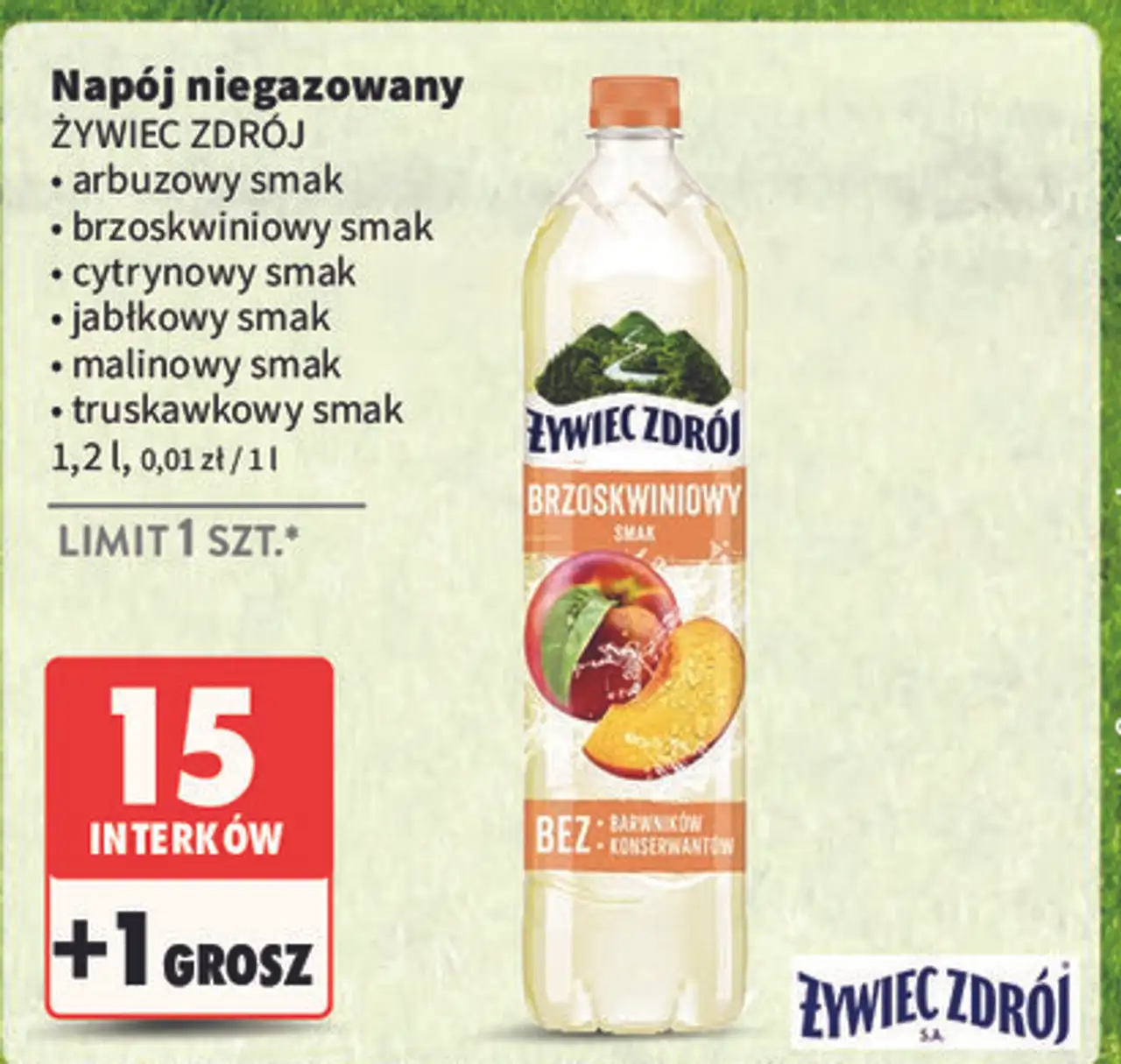 Woda truskawkowa Żywiec Zdrój Z Nutą...