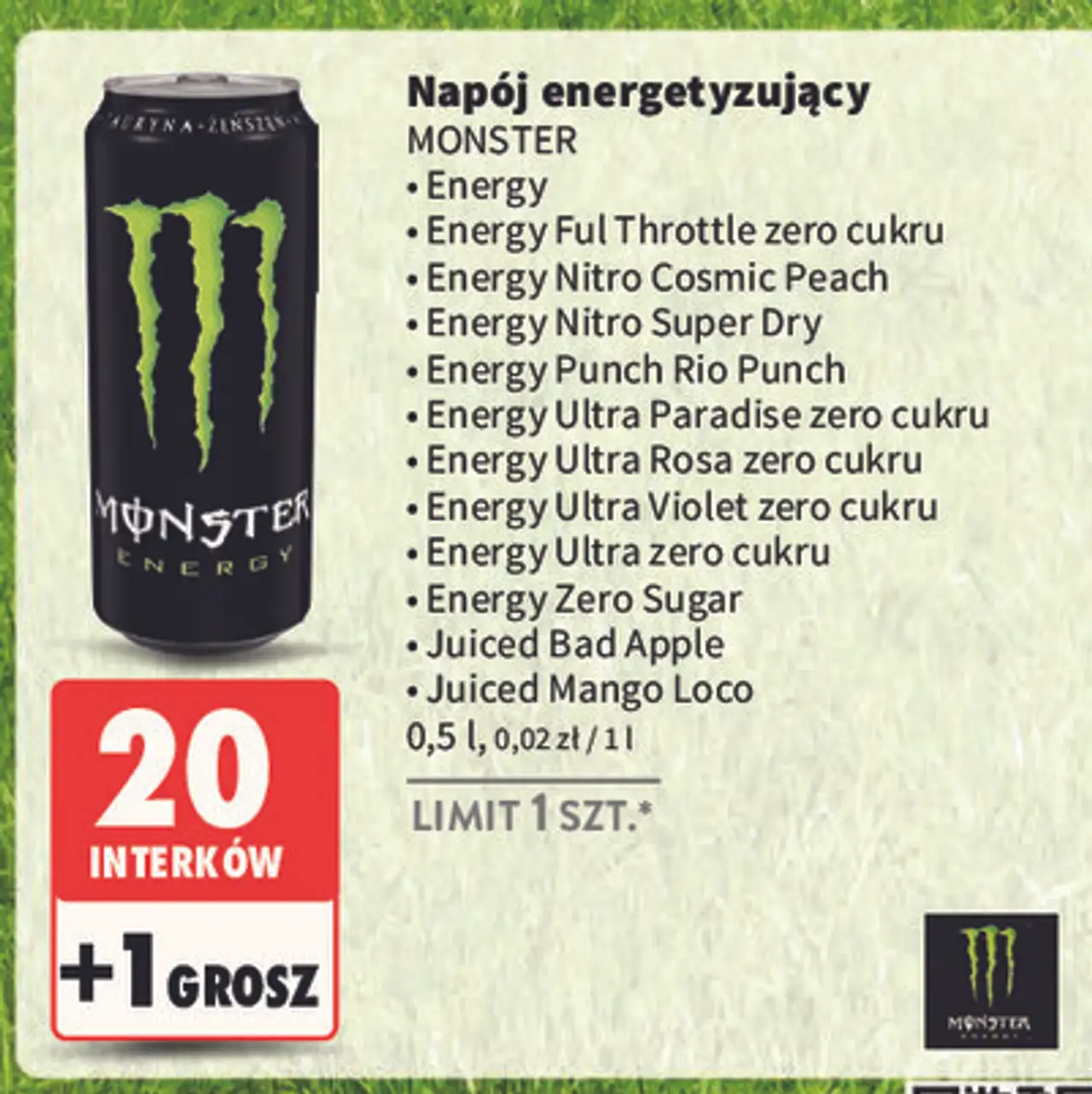 Napój energetyczny bad apple Monster Energy Juiced