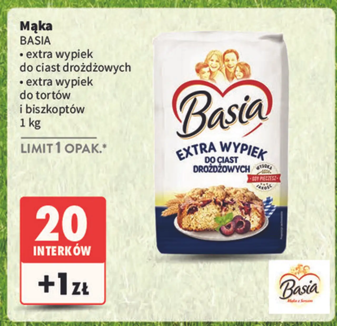 Mąka extra wypiek do ciast drożdżowych Basia