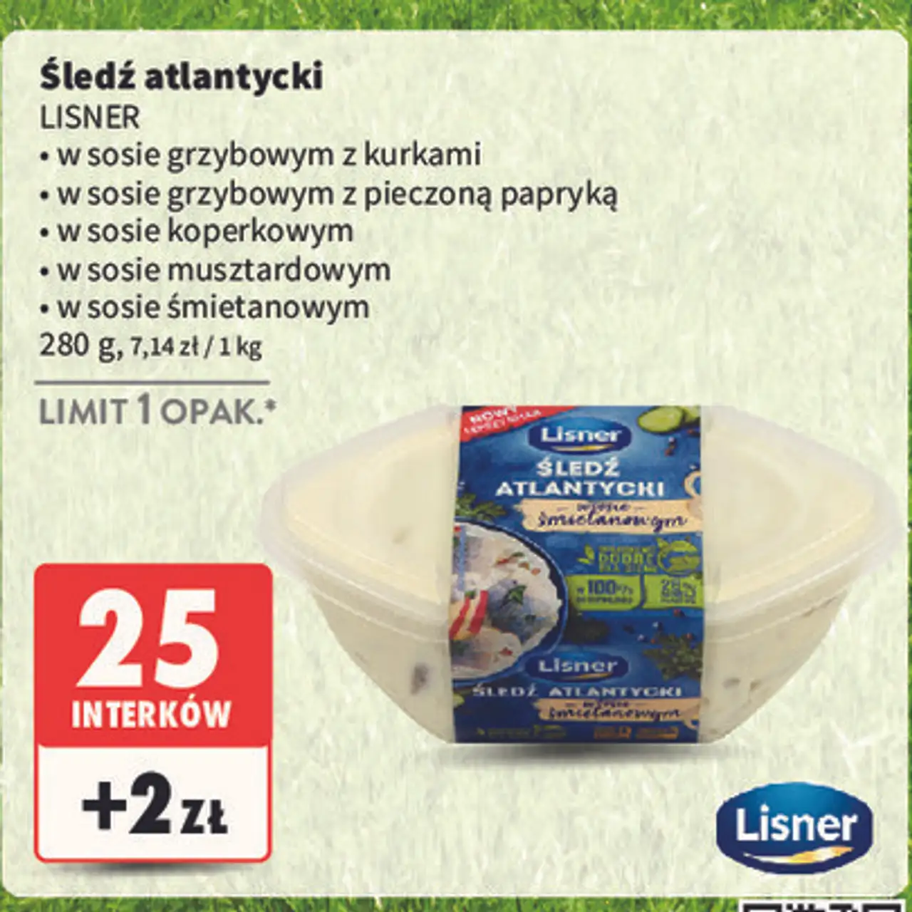 Filety śledziowe w sosie grzybowym z pieczoną papryką Lisner Smak Sezonu