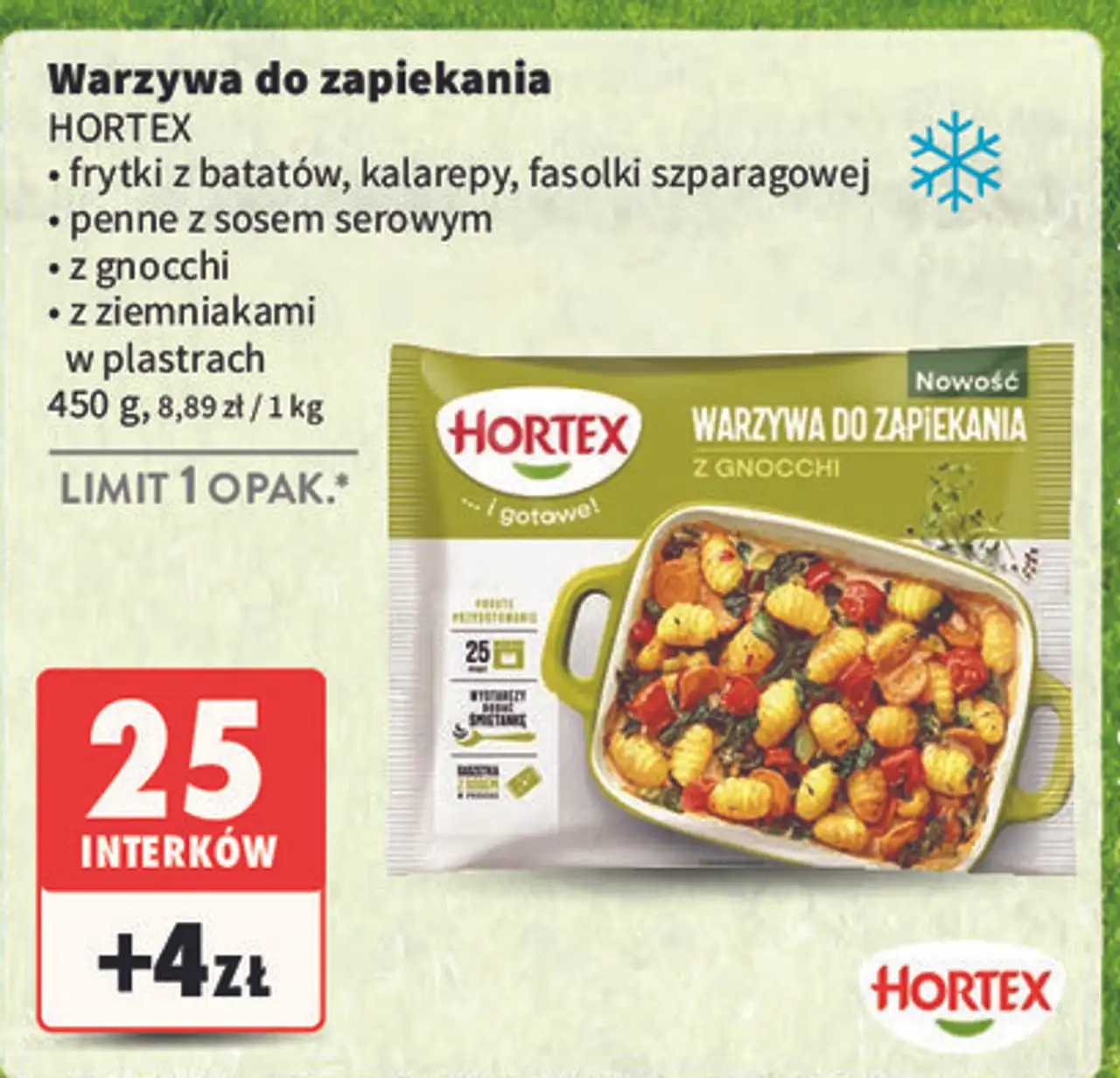 Warzywa do zapiekania z ziemniakami w plastrach Hortex