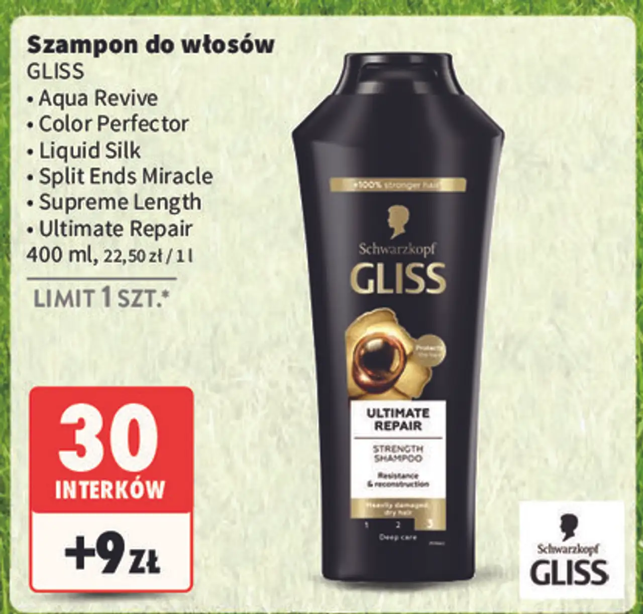 Szampon do włosów Gliss Kur Ultimate Repair