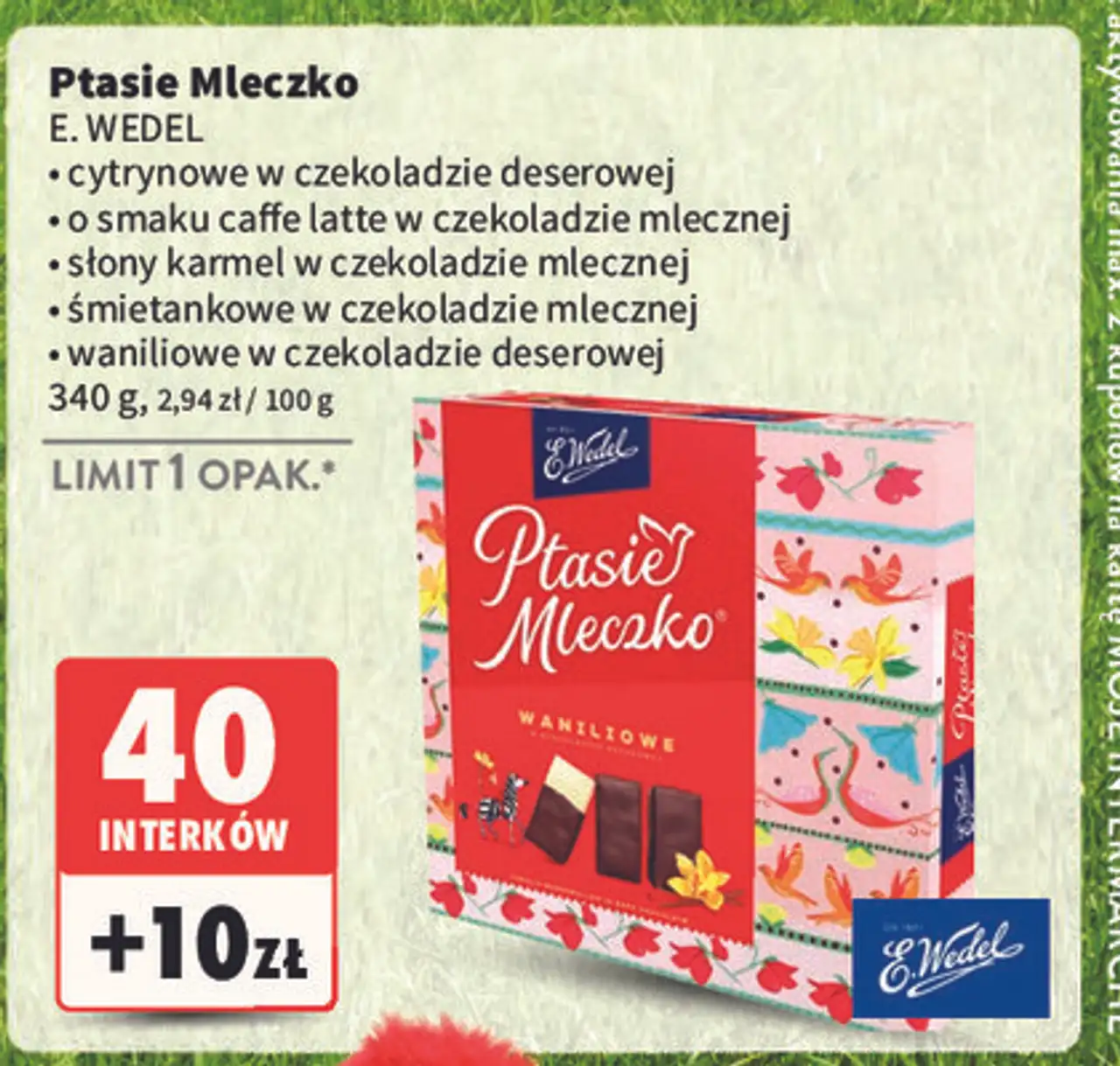 Czekoladki caffe latte E. Wedel Ptasie Mleczko