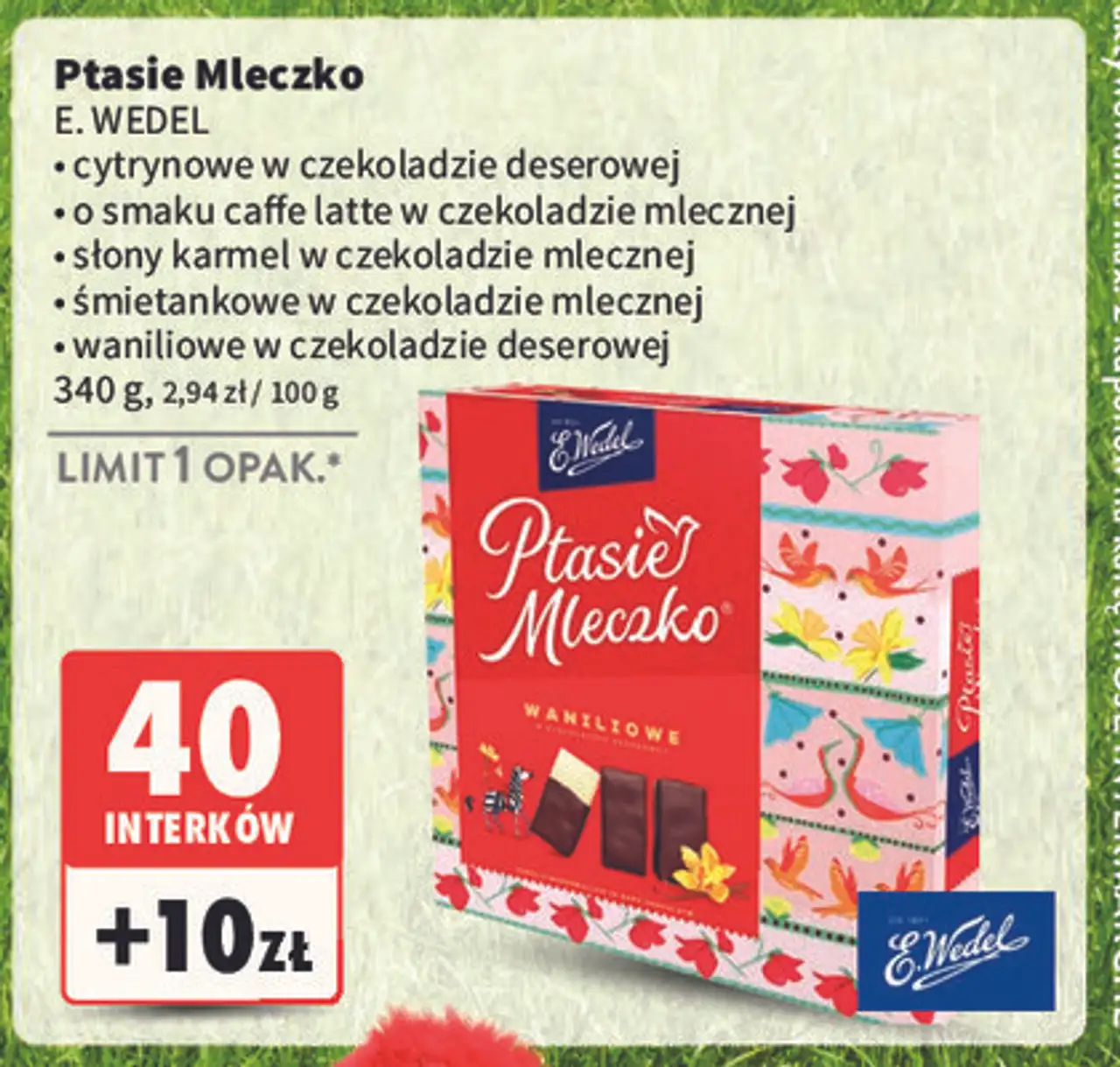 Czekoladki cytrynowe E. Wedel Ptasie Mleczko