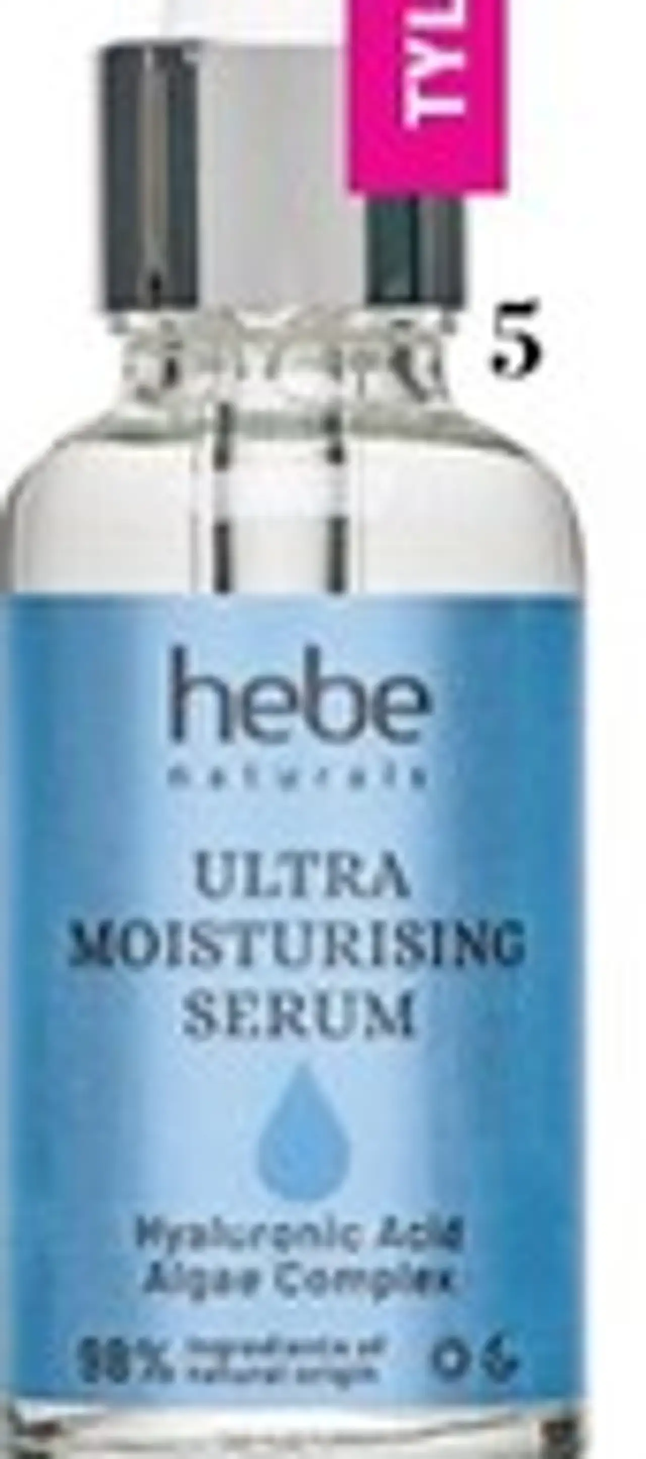 HEBE NATURALS Ultra Moisturising Serum, ultranawilżające serum z kwasem hialuronowym do twarzy