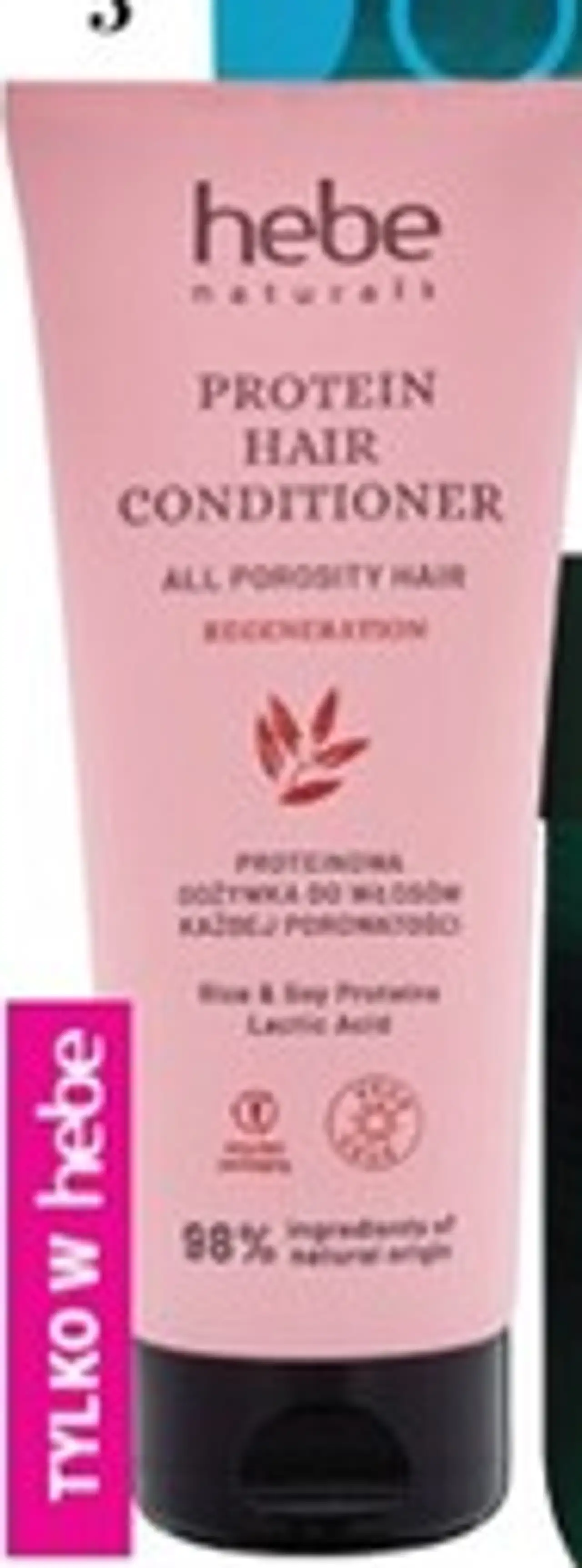 HEBE NATURALS proteinowa odżywka do włosów każdej porowatości 200 ml