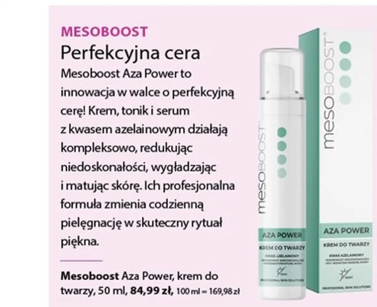 Mesoboost Aza Power, krem do twarzy