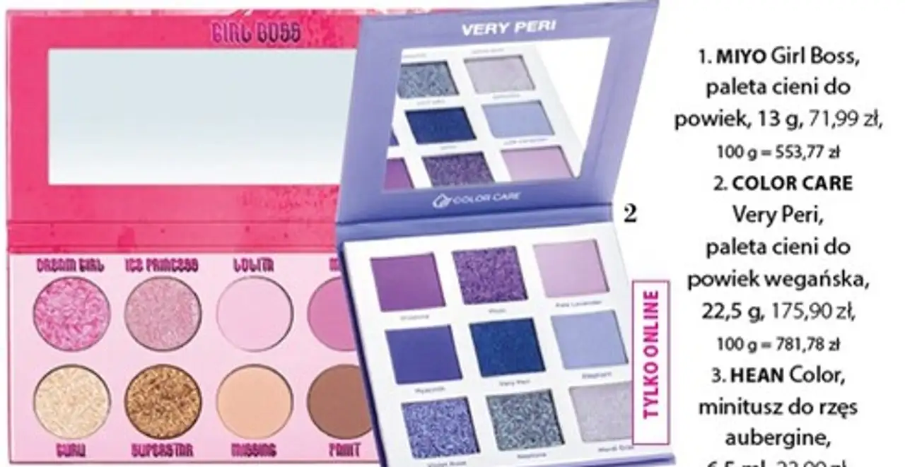 MIYO Girl Boss, paleta cieni do powiek