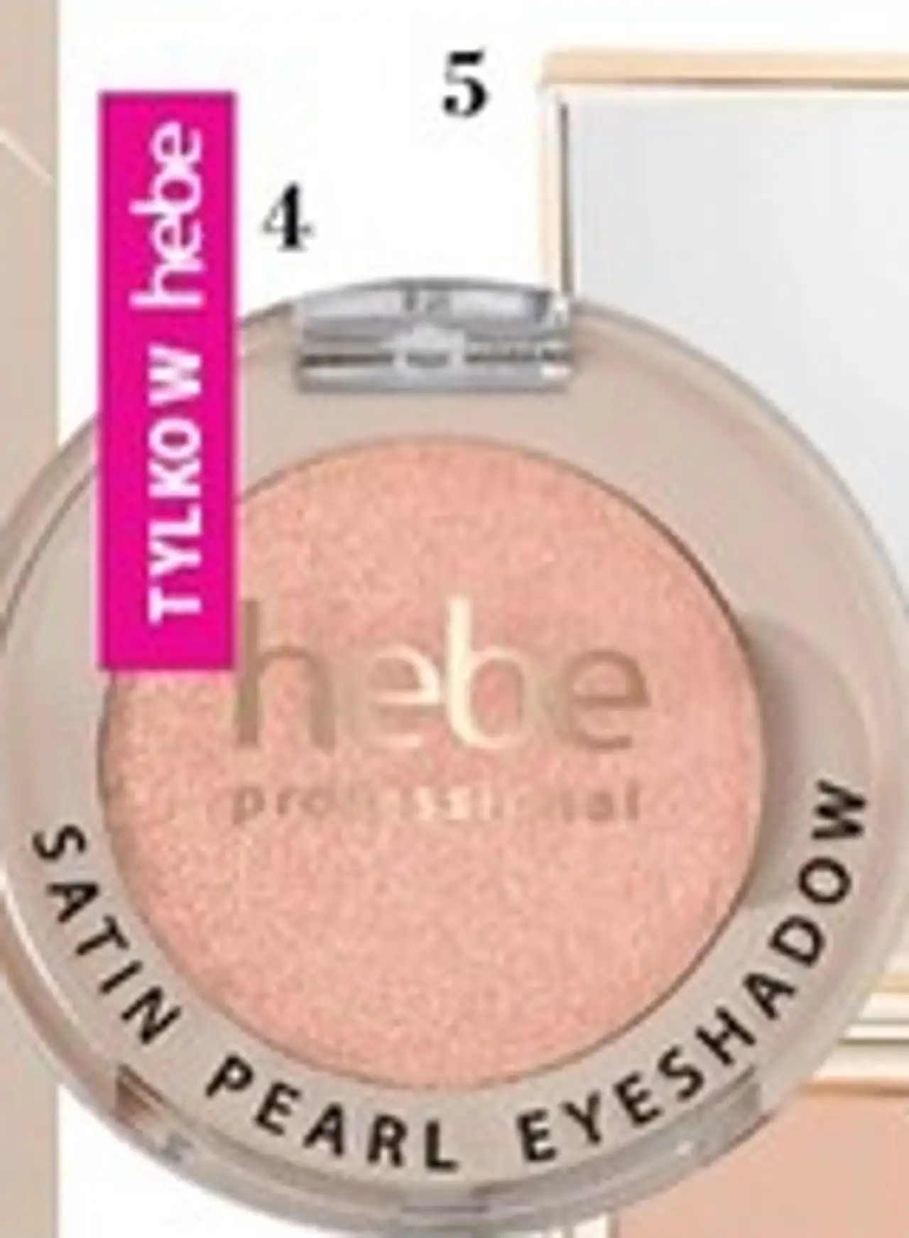 HEBE PROFESSIONAL Satin Pearl Eyeshadow, rozświetlający cień do powiek 31 whipped, 1,2 g