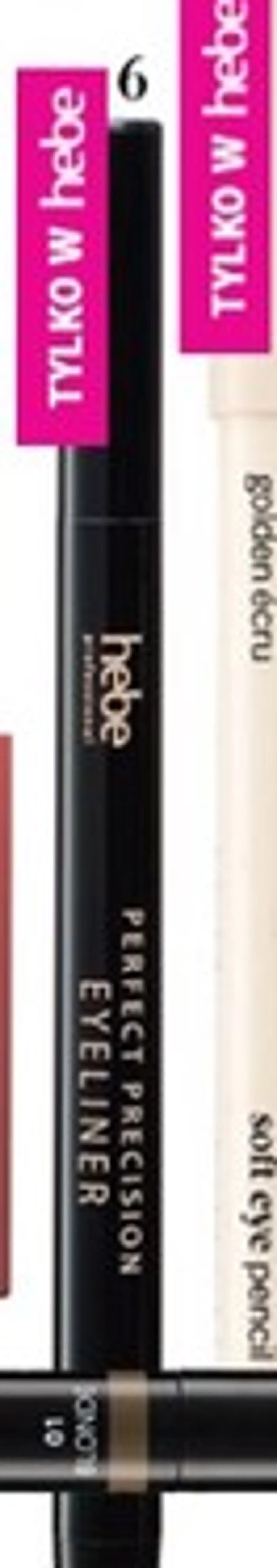 HEBE PROFESSIONAL Perfect Precision Eyeliner, eyeliner do powiek 01 deep black
