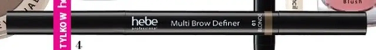 HEBE PROFESSIONAL Multi Brow Definer, trójkątna kredka do brwi 01 blonde