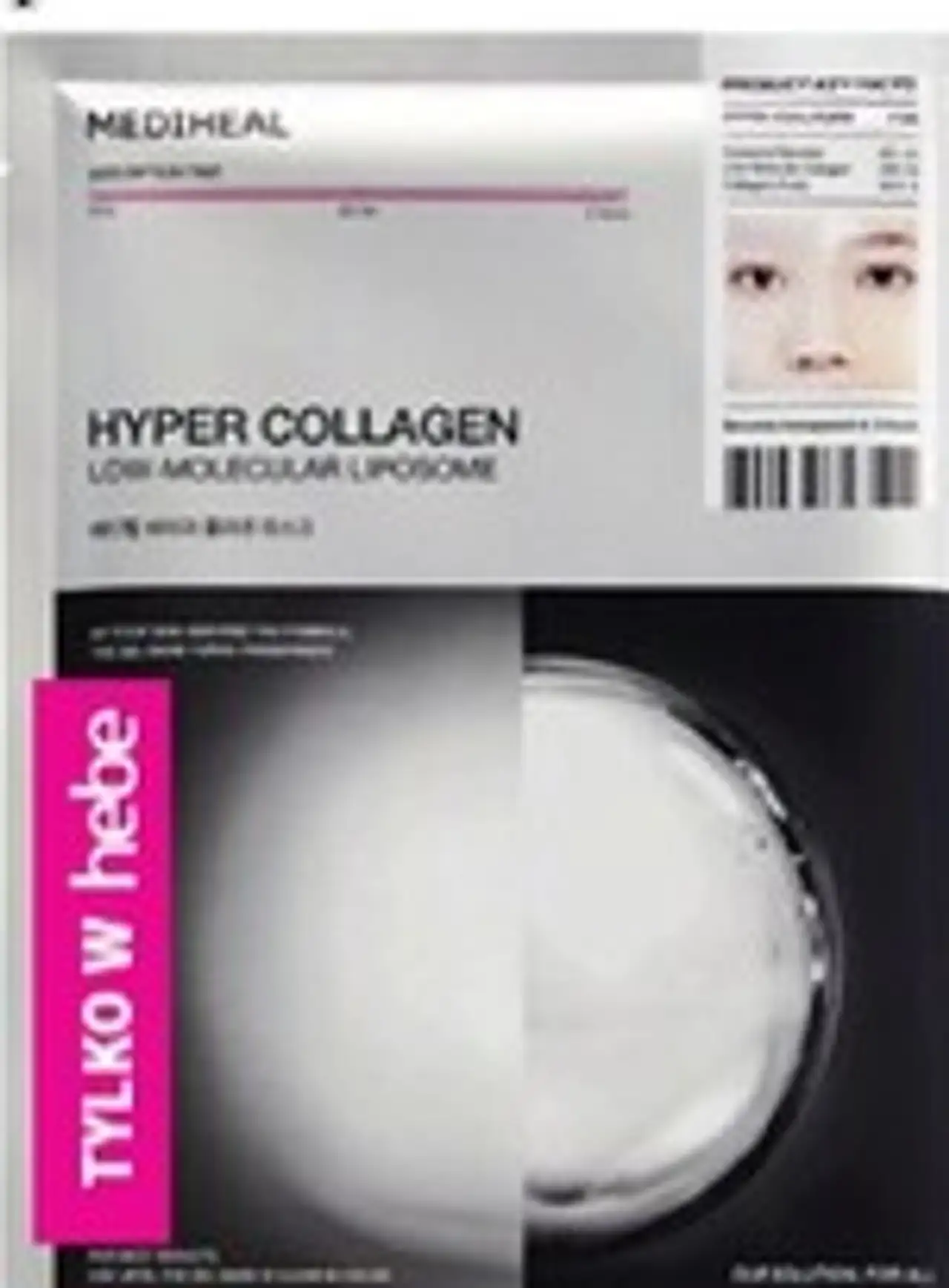 MEDIHEAL Hyper hydrożelowa maska w płachcie z kolagenem 34 g